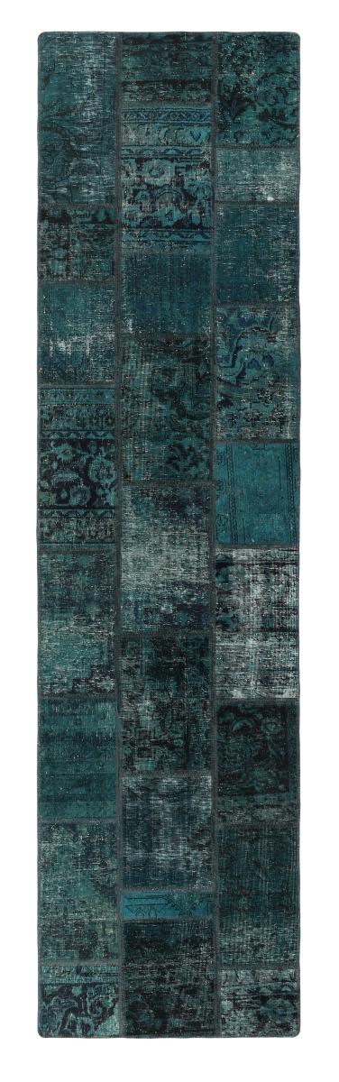 Persisk tæppe Patchwork 311x79 311x79, Persisk tæppe Knyttet i hånden