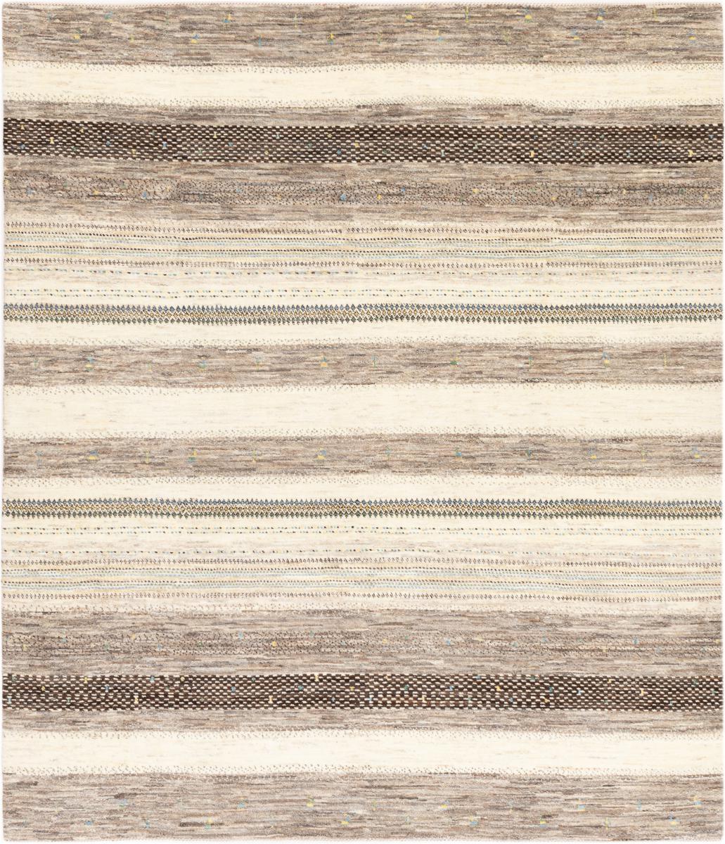 Alfombra persa Persa Gabbeh Loribaft Natura 283x242 283x242, Alfombra persa Hecho a mano