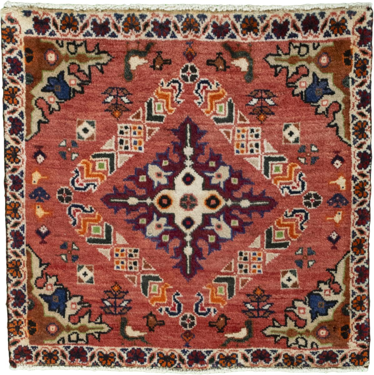 Perzisch tapijt Shiraz 60x61 60x61, Perzisch tapijt Handgeknoopte