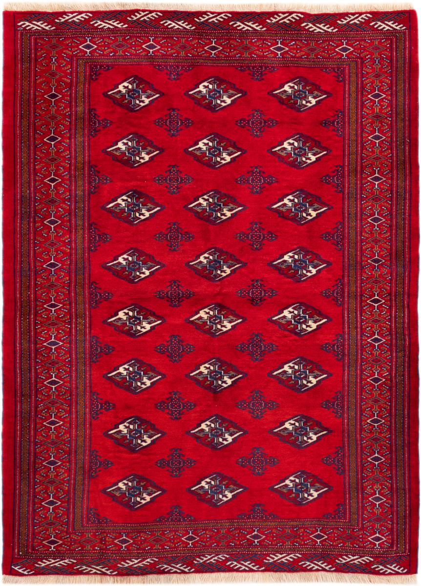 Tapis persan Turkaman 197x144 197x144, Tapis persan Noué à la main
