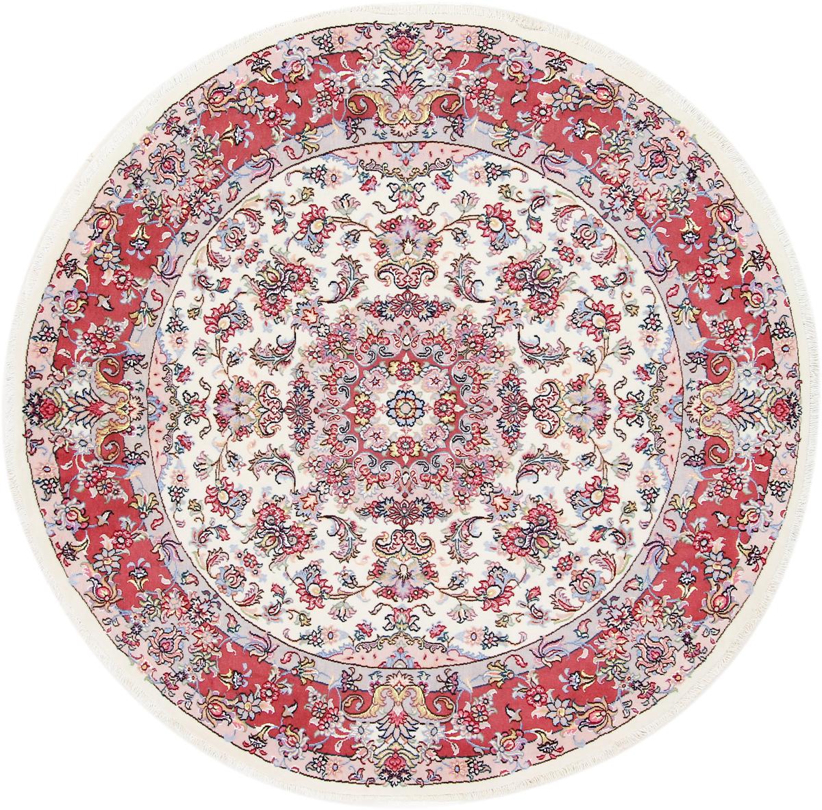 Tapis persan Tabriz 200x200 200x200, Tapis persan Noué à la main