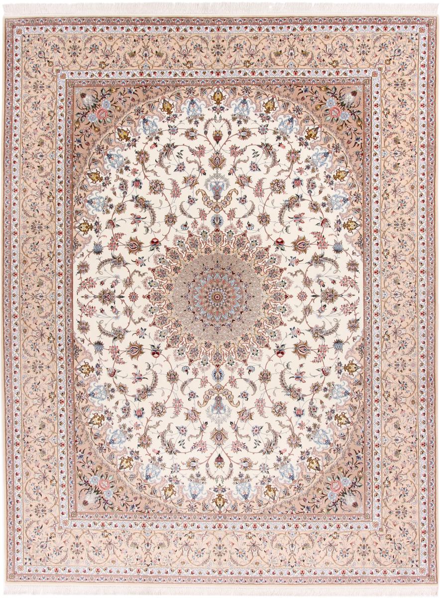 Tapete persa Isfahan Fio de Seda 401x304 401x304, Tapete persa Atado à mão