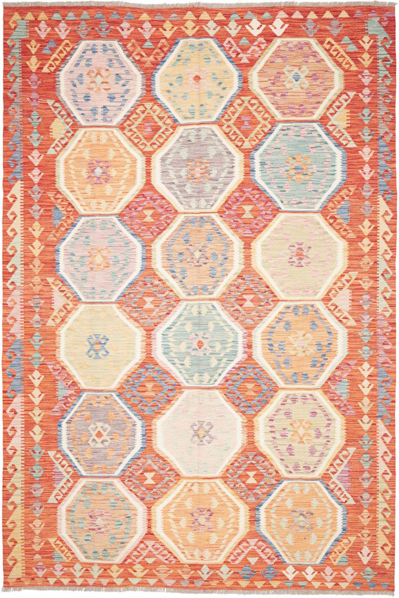 Αφγανικό χαλί Κιλίμ Afghan 305x200 305x200, Περσικό χαλί Οι κόμποι έγιναν με το χέρι