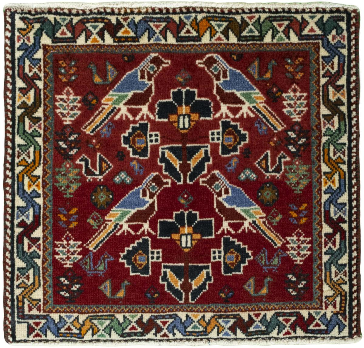 Perzisch tapijt Shiraz 60x65 60x65, Perzisch tapijt Handgeknoopte
