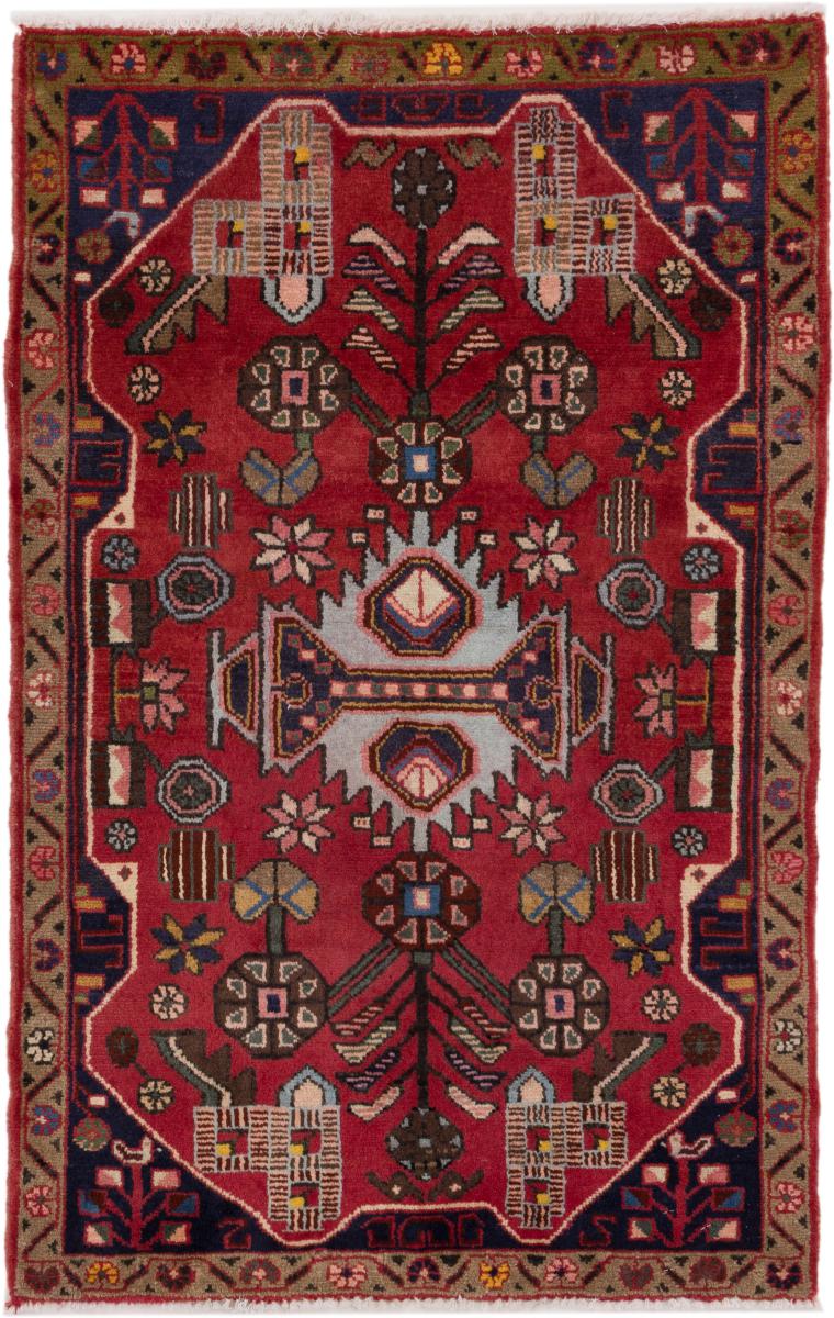 Tapis persan Hamadan 114x71 114x71, Tapis persan Noué à la main