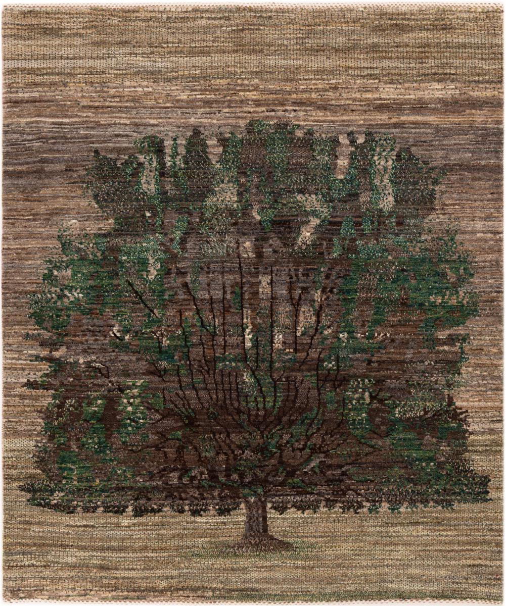 Alfombra persa Persia Gabbeh Loribaft Nowbaft 155x131 155x131, Alfombra persa Anudado a mano