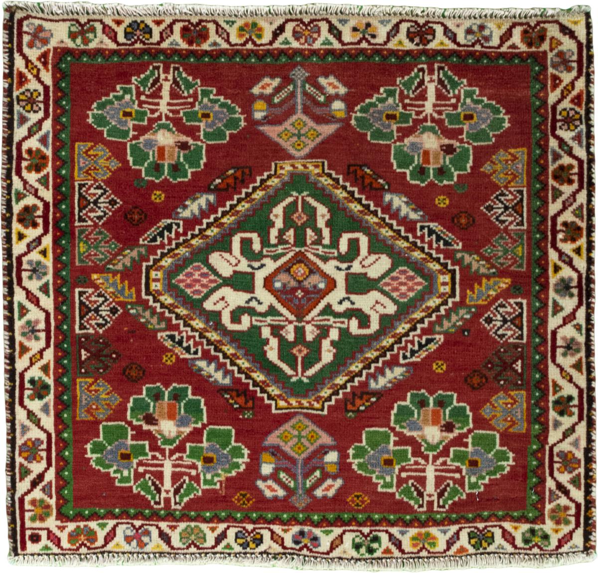 Persian Rug Shiraz 58x62 58x62, Persian Rug Knotted by hand