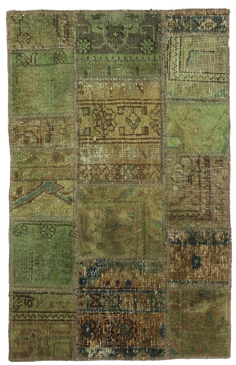 Perzisch tapijt Patchwork 97x61 97x61, Perzisch tapijt Handgeknoopte