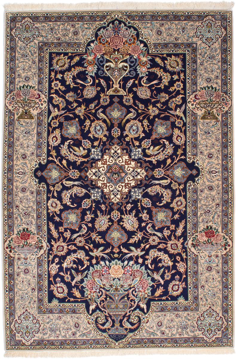 Tapete persa Isfahan Fio de Seda 236x161 236x161, Tapete persa Atado à mão