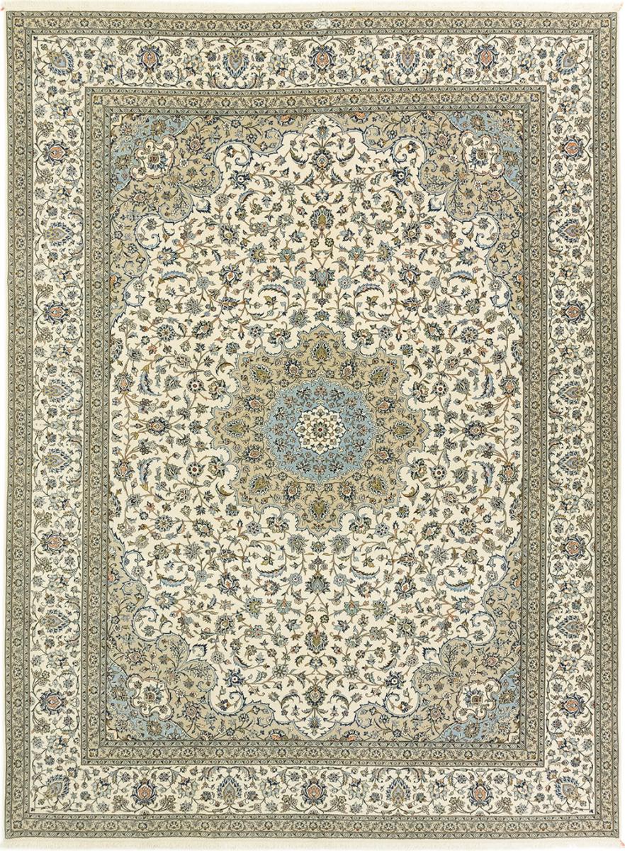 Persian Rug Keshan Old 13'0"x9'8" 13'0"x9'8", Persian Rug Knotted by hand