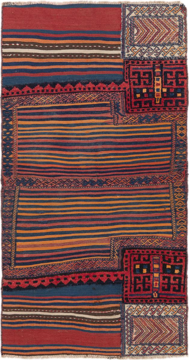 Alfombra persa Kilim Fars Mafresh Vieja 170x88 170x88, Alfombra persa Tejido a mano