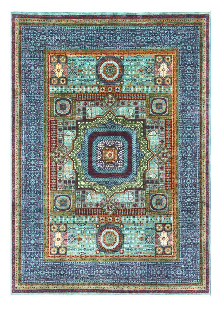 Afghan rug Mamluk 242x174 242x174, Persian Rug Knotted by hand