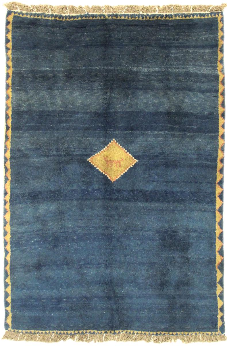 Persian Rug Persian Gabbeh Yalameh 7'9"x5'5" 7'9"x5'5", Persian Rug Knotted by hand