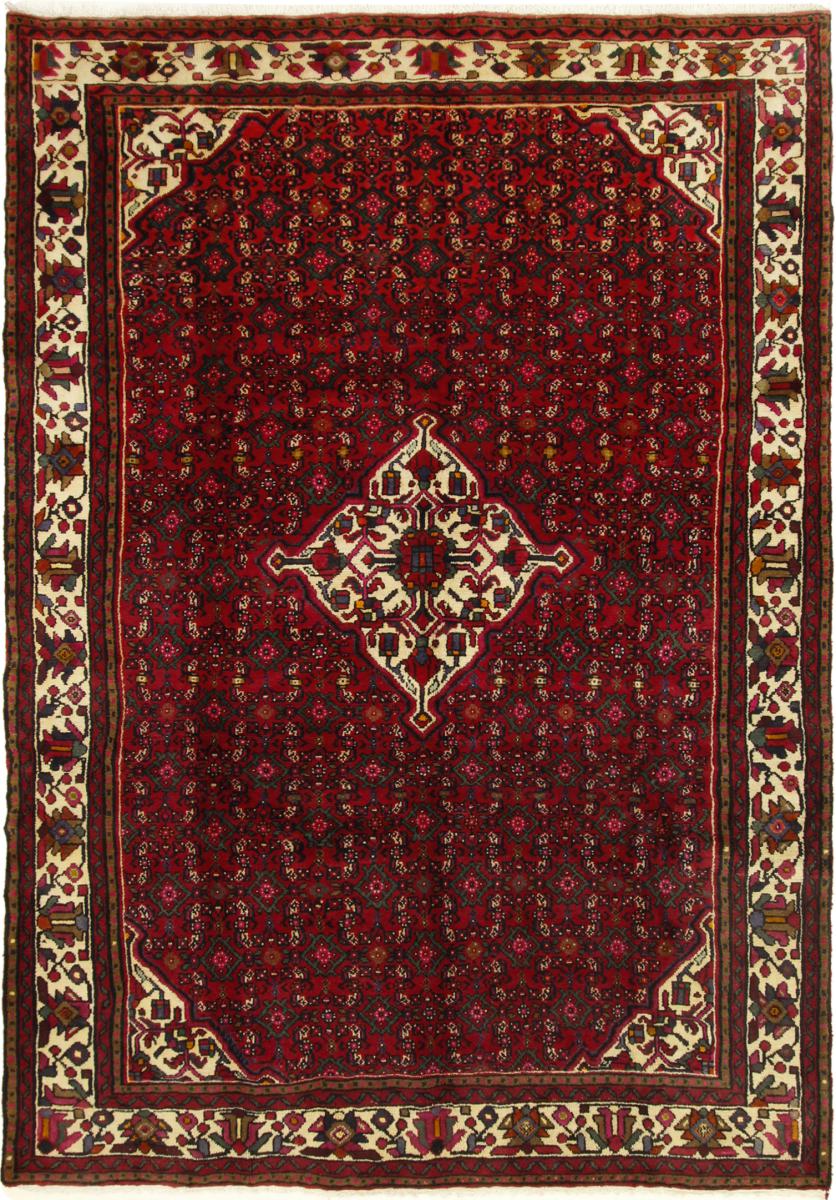 Persian Rug Hosseinabad 9'7"x6'8" 9'7"x6'8", Persian Rug Knotted by hand