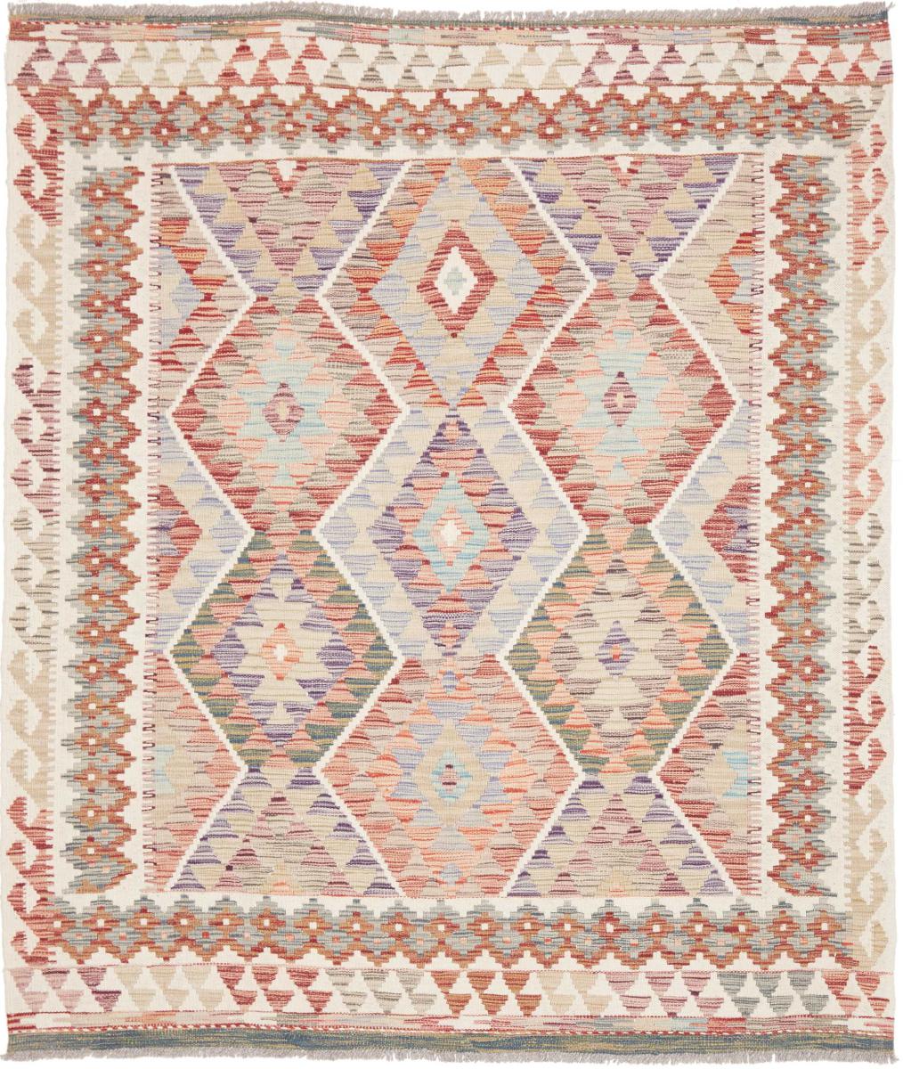 Afghaans tapijt Kilim Afghan 187x162 187x162, Perzisch tapijt Handgeweven