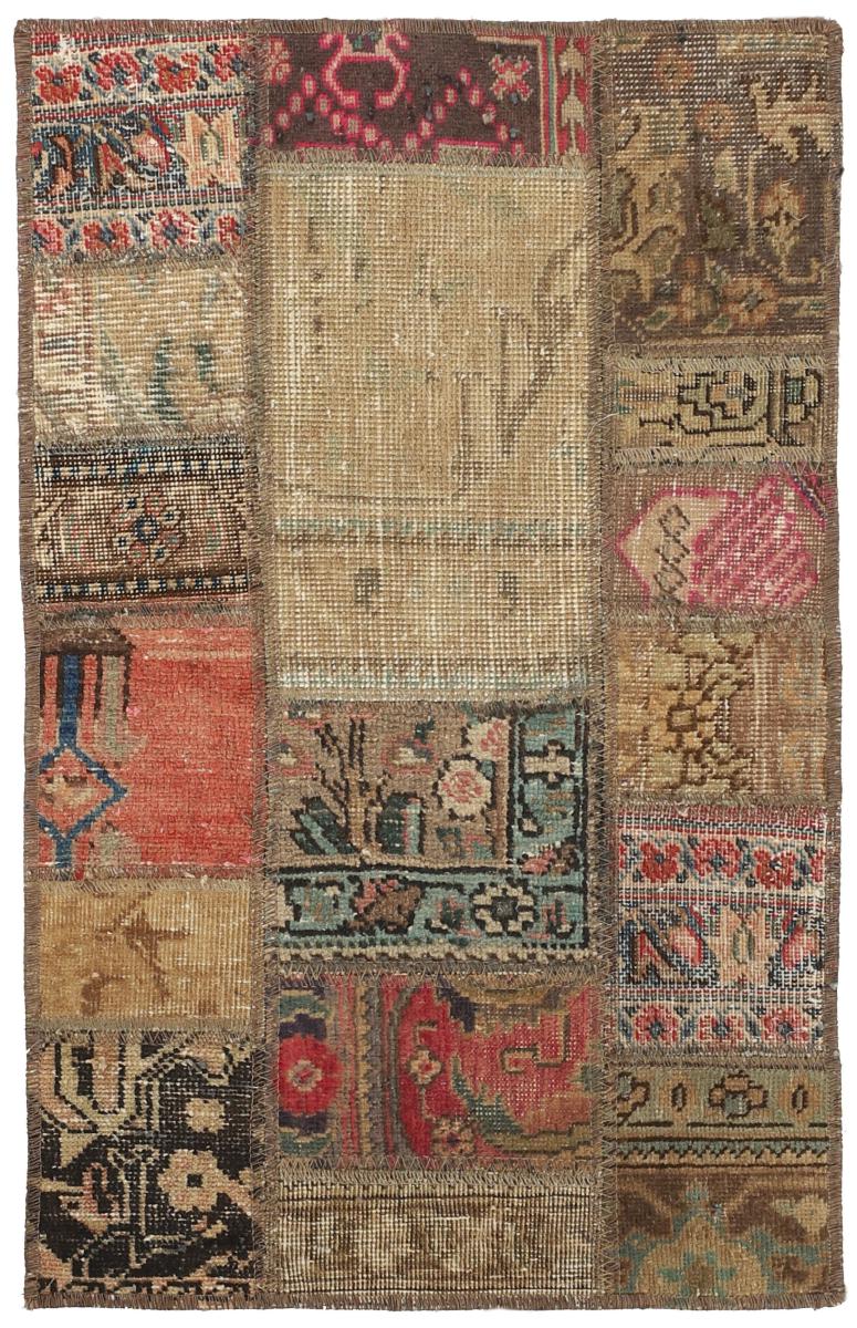 Perzisch tapijt Patchwork 95x62 95x62, Perzisch tapijt Handgeknoopte