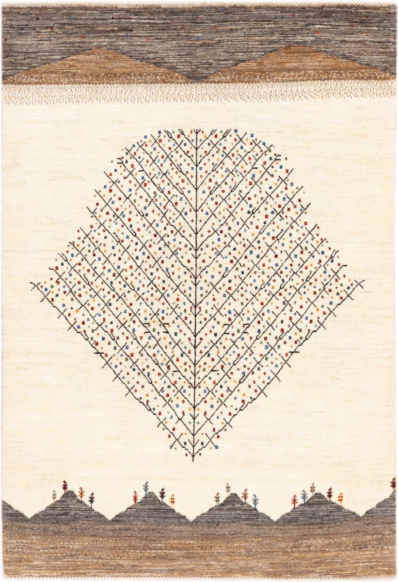 Tapis persan Persan Gabbeh Loribaft Nowbaft 180x124 180x124, Tapis persan Noué à la main