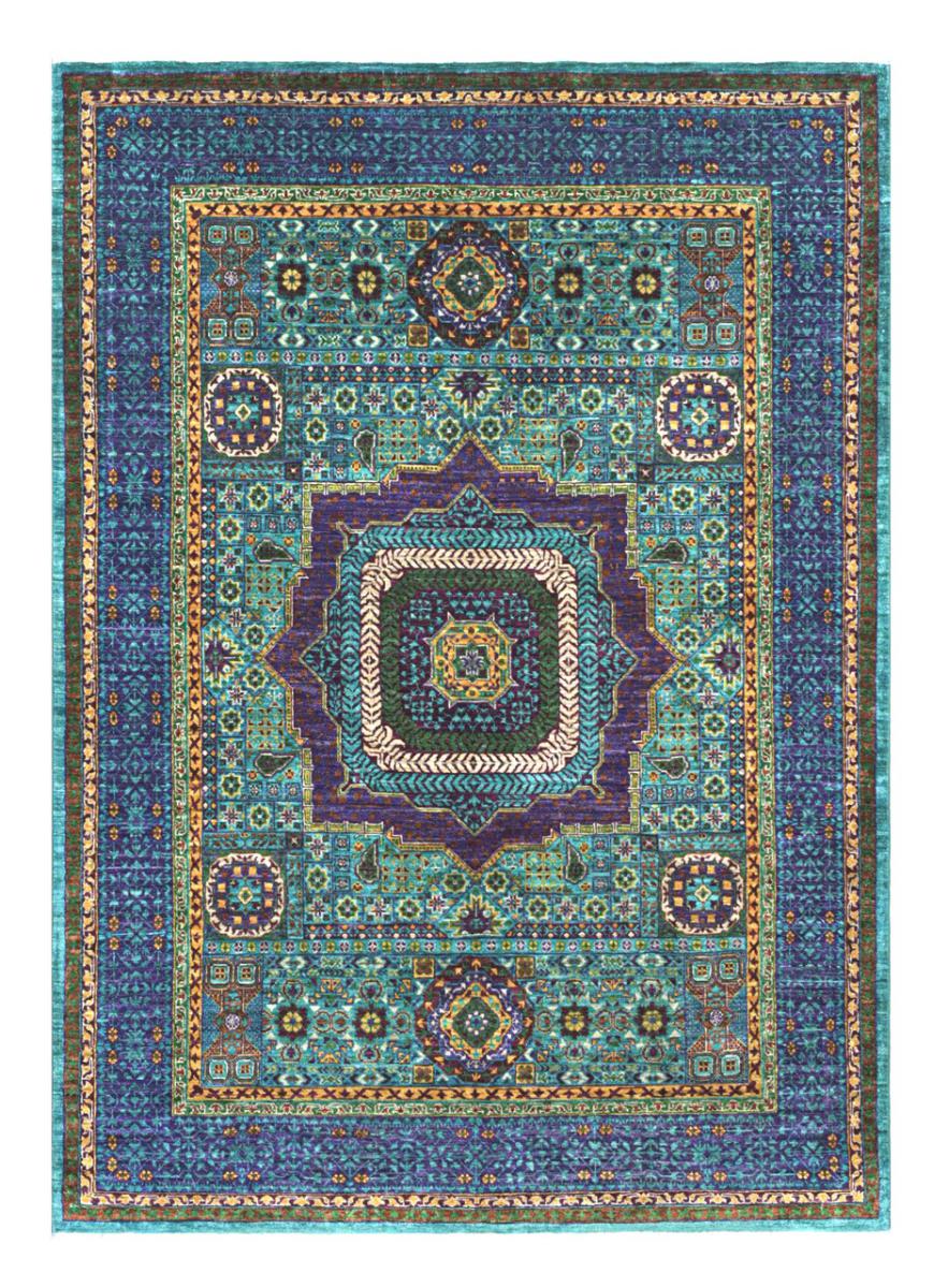 Afghansk tæppe Mamluk 208x154 208x154, Persisk tæppe Knyttet i hånden