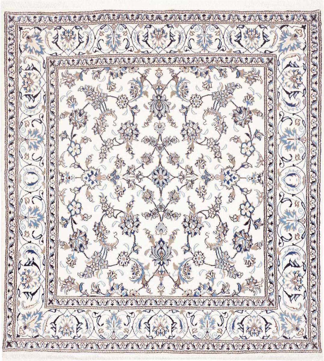 Alfombra persa Nain 205x194 205x194, Alfombra persa Anudado a mano