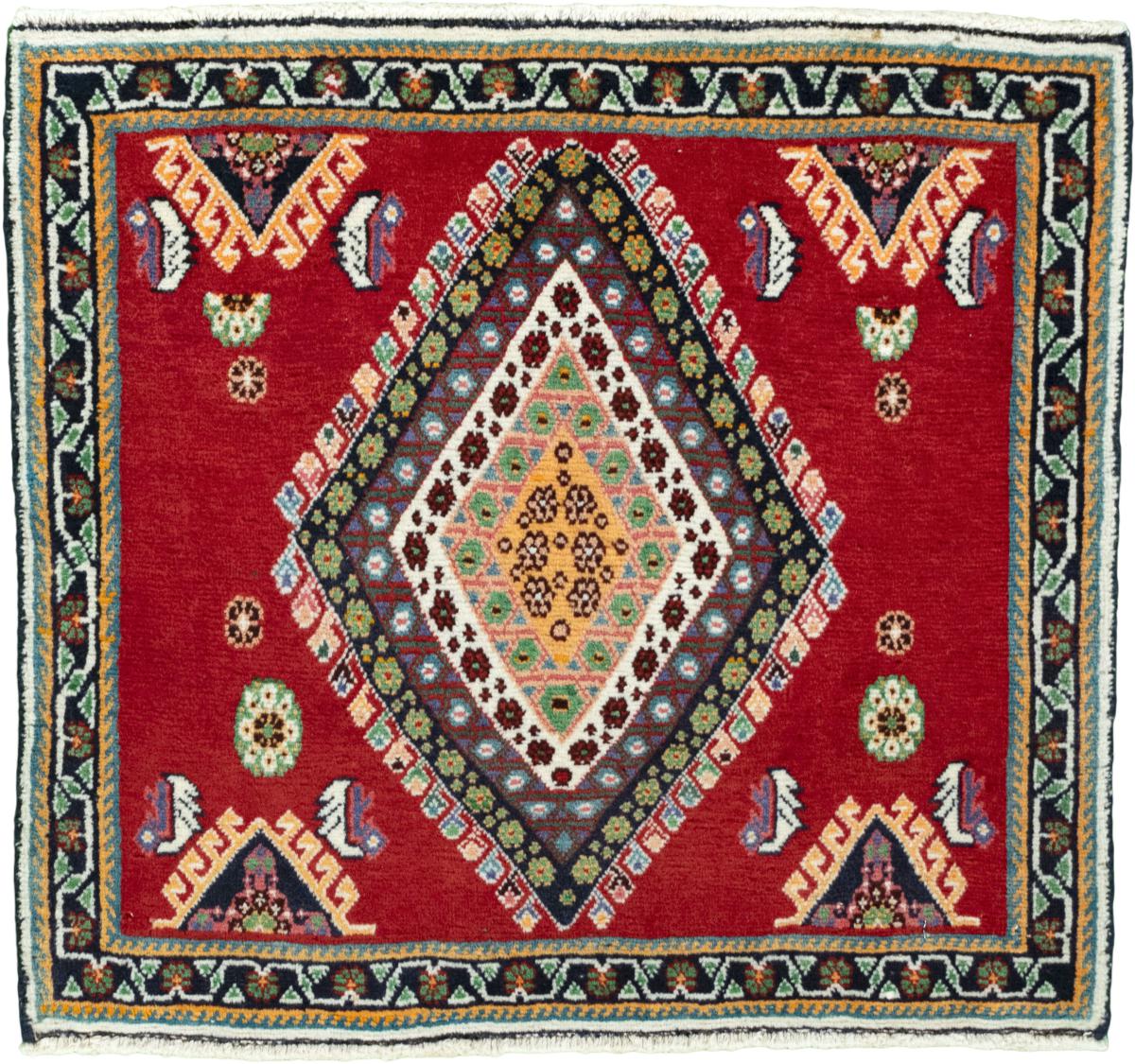 Persian Rug Shiraz 64x69 64x69, Persian Rug Knotted by hand