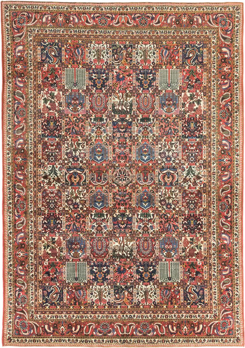 Perzisch tapijt Bakhtiari Semi Antiek 385x266 385x266, Perzisch tapijt Handgeknoopte