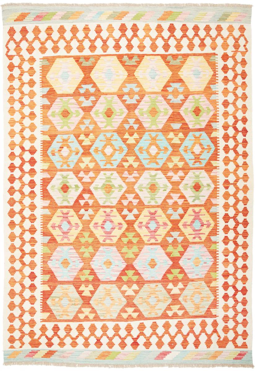 Afghanska mattan Kilim  Afghan 241x168 241x168, Persisk matta handvävd 