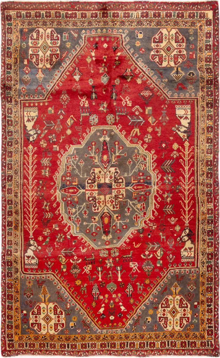 Περσικό χαλί Ghashghai 245x150 245x150, Περσικό χαλί Οι κόμποι έγιναν με το χέρι