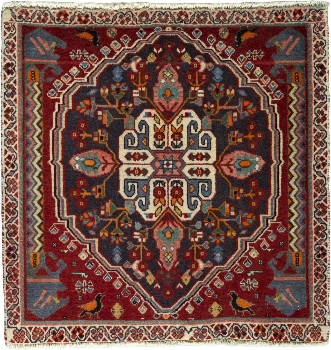 Tappeto persiano Shiraz 62x62 62x62, Tappeto persiano Annodato a mano