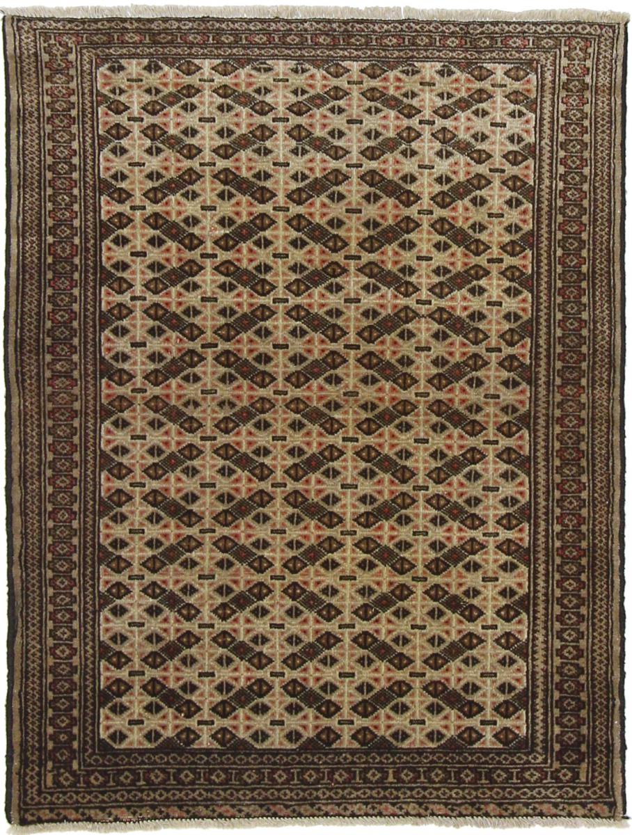 Tapete persa Turcomano 130x99 130x99, Tapete persa Atado à mão