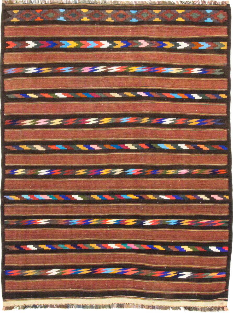 Persisk tæppe Kelim Fars 205x161 205x161, Persisk tæppe Håndvævet