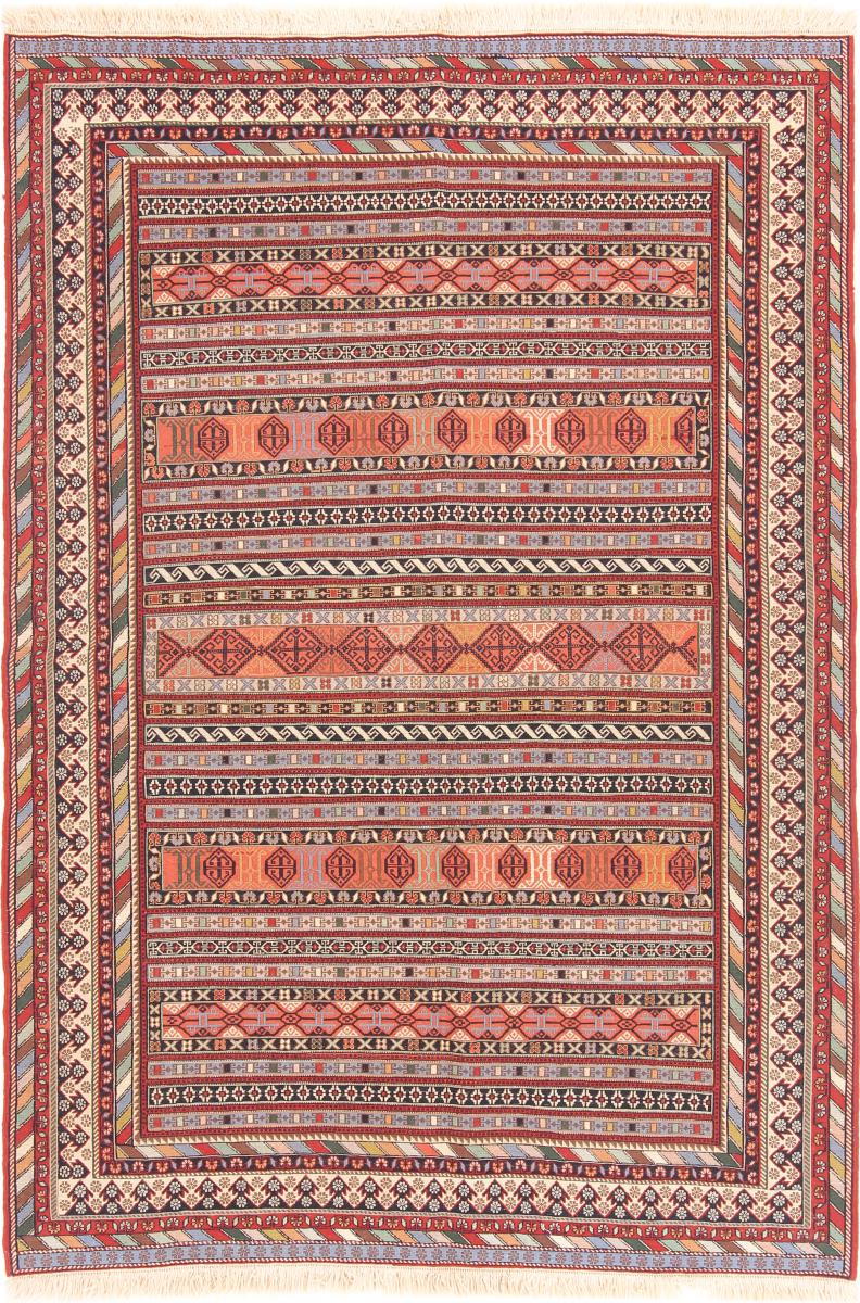 Perzisch tapijt Kilim Soozani 198x144 198x144, Perzisch tapijt Handgeweven