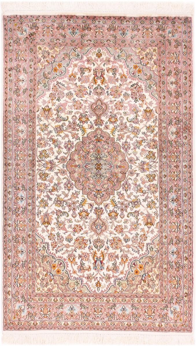 Indischer Teppich Kaschmir Seide 160x93 160x93, Perserteppich Handgeknüpft