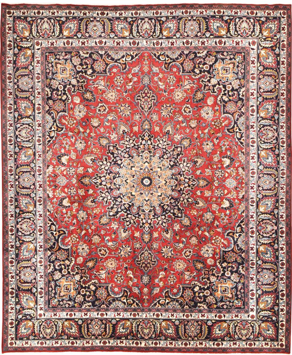 Persisk tæppe Mashhad 357x299 357x299, Persisk tæppe Knyttet i hånden