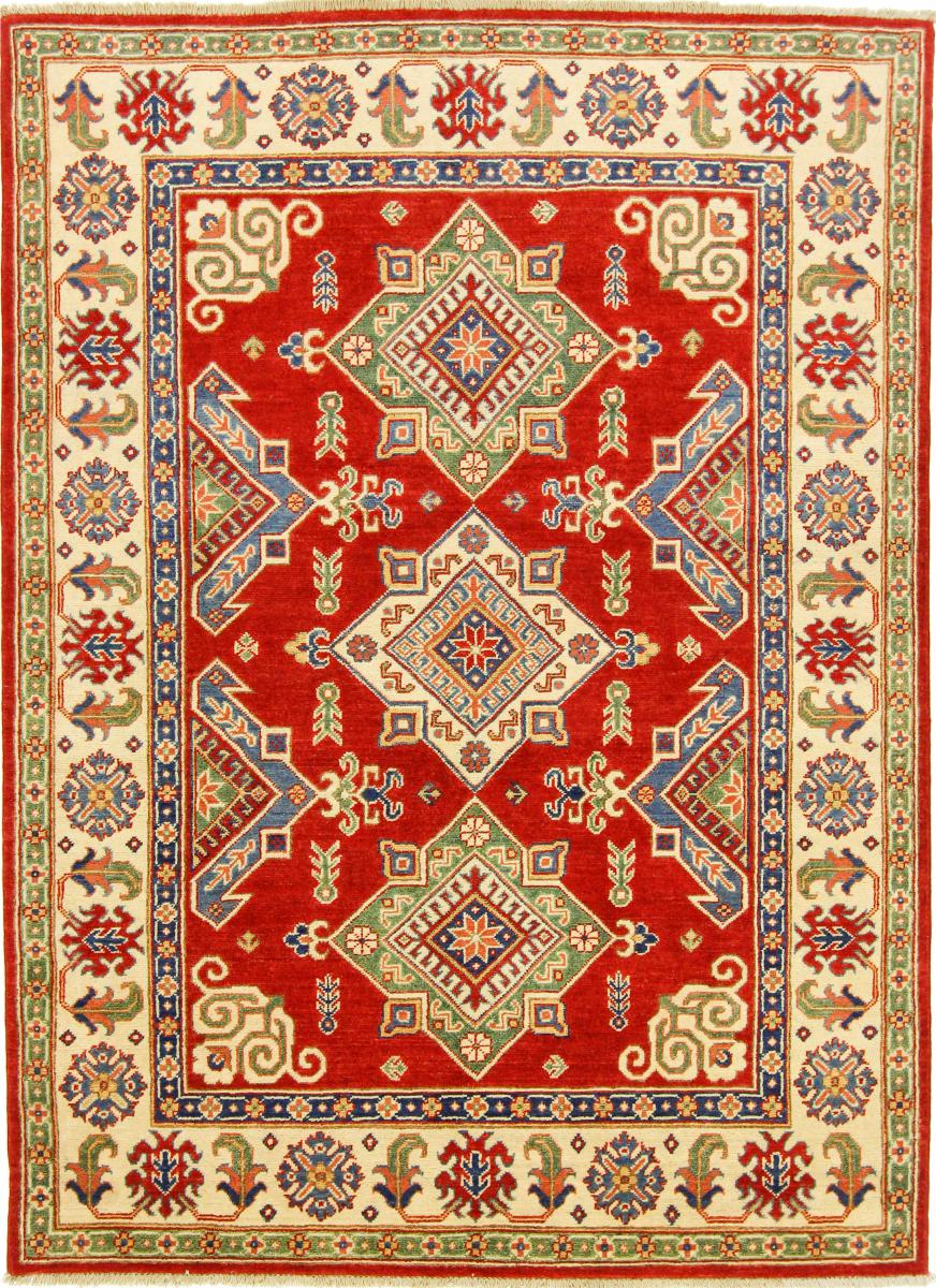 Tapis afghan Kazak 215x156 215x156, Tapis persan Noué à la main
