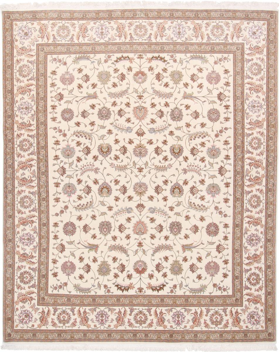 Tapete persa Tabriz 50Raj Faraji Fio de Seda 313x263 313x263, Tapete persa Atado à mão