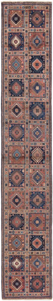 Perzisch tapijt Yalameh 390x63 390x63, Perzisch tapijt Handgeknoopte