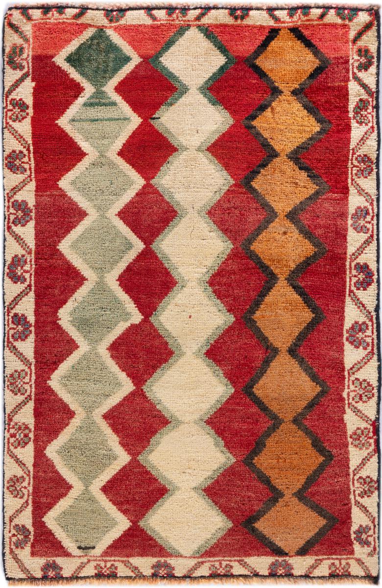 Covor persan Persia Gabbeh Ghashghai 92x60 92x60, Covor persan Lucrate de mână