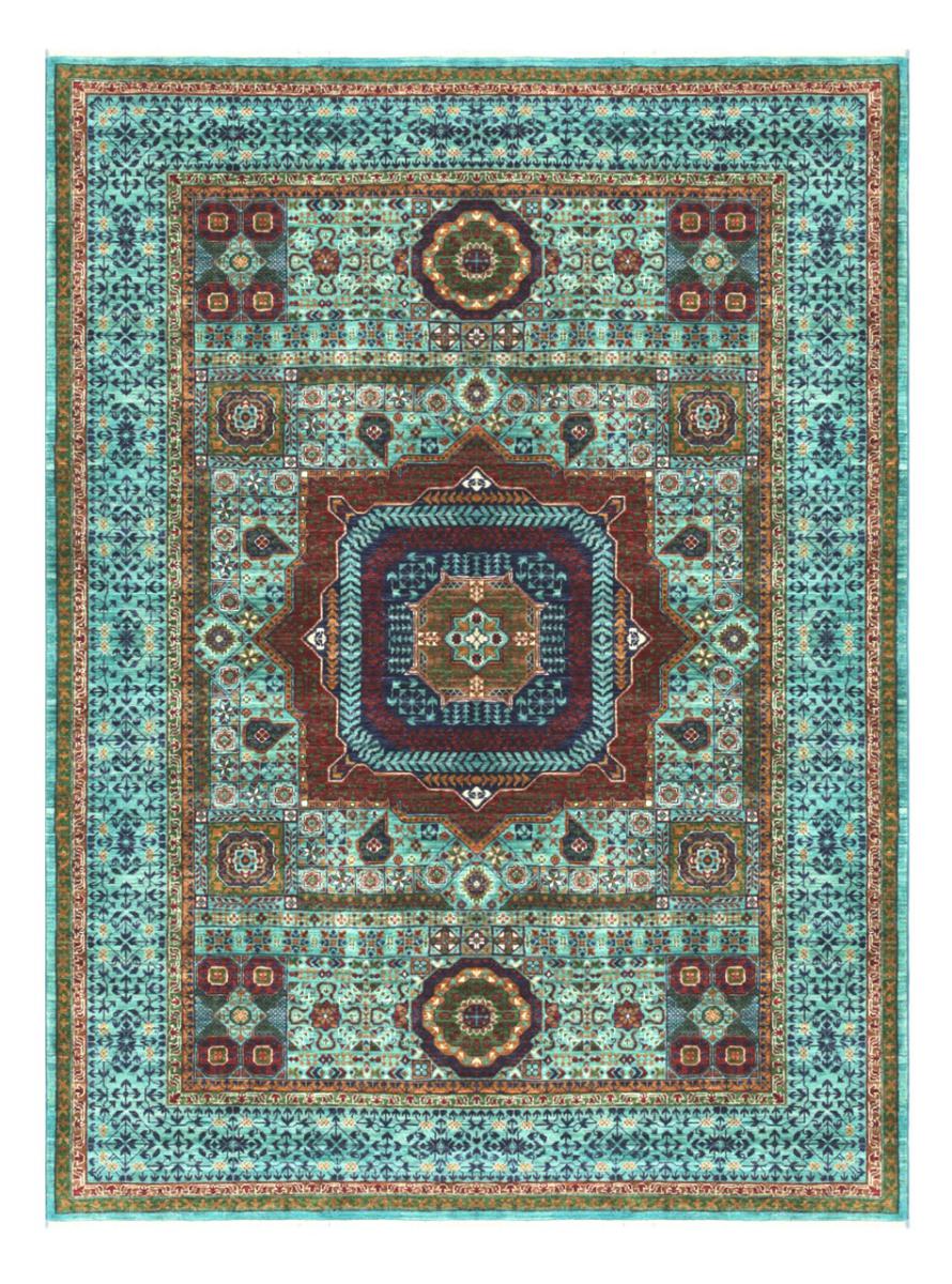 Afghaans tapijt Mamluk 242x183 242x183, Perzisch tapijt Handgeknoopte