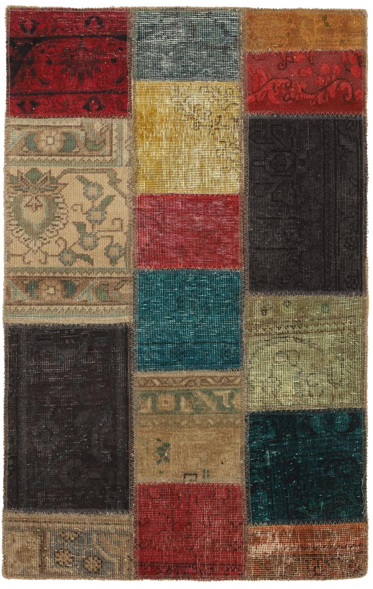 Alfombra persa Patchwork 128x82 128x82, Alfombra persa Anudado a mano