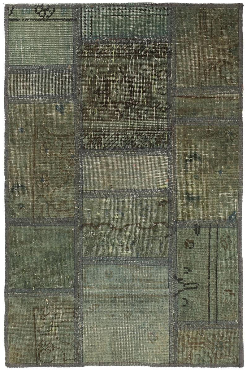 Perzisch tapijt Patchwork 93x63 93x63, Perzisch tapijt Handgeknoopte