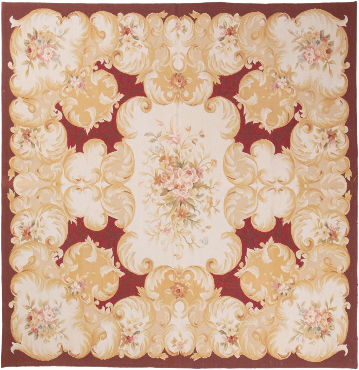 Chinesischer Teppich Kelim Aubusson 205x201 205x201, Perserteppich Handgewebt