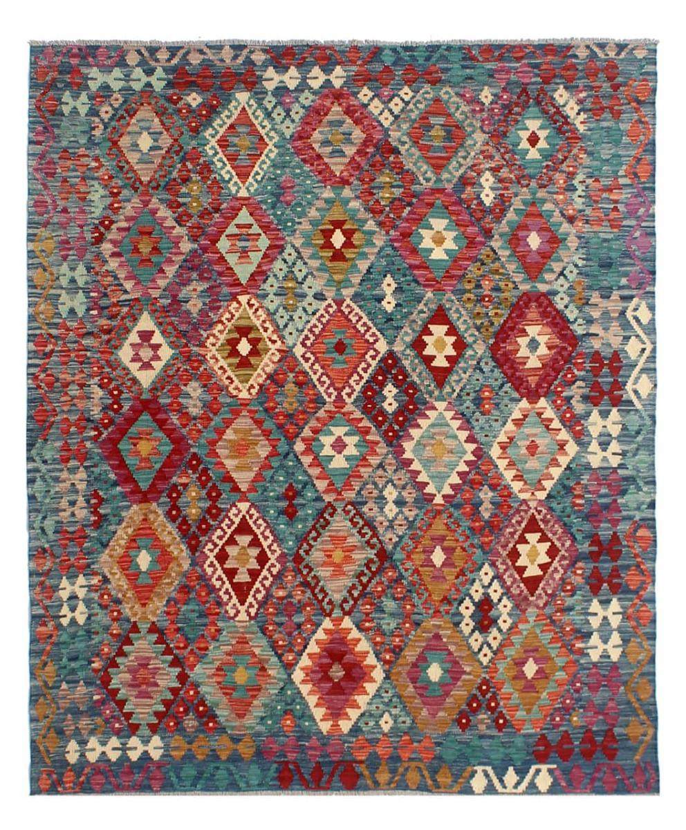 Afghan rug Kilim Afghan 7'11"x5'11" 7'11"x5'11", Persian Rug Woven by hand