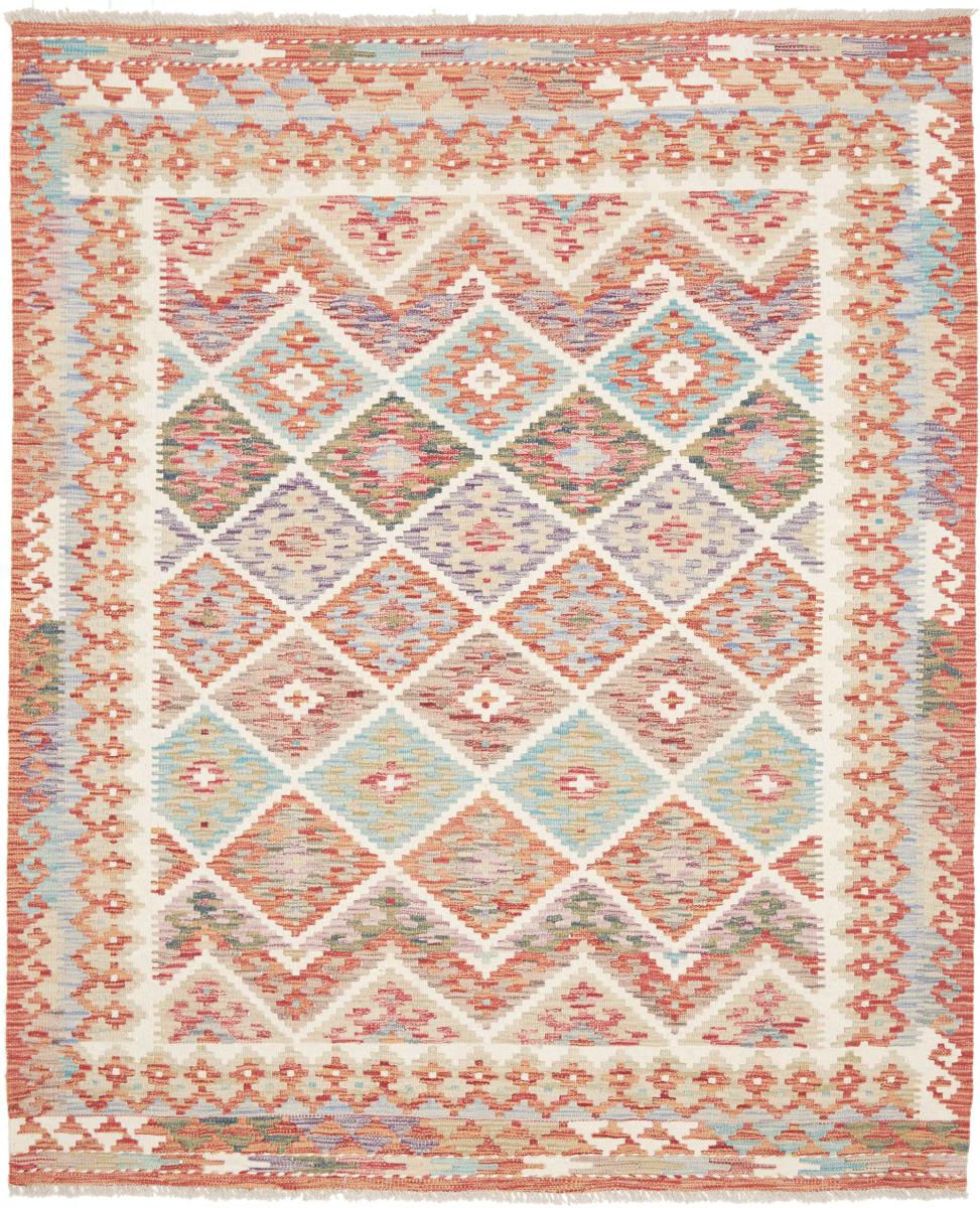 Afghaans tapijt Kilim Afghan 193x160 193x160, Perzisch tapijt Handgeweven