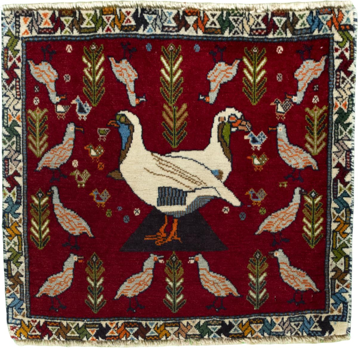 Tappeto persiano Shiraz 52x54 52x54, Tappeto persiano Annodato a mano