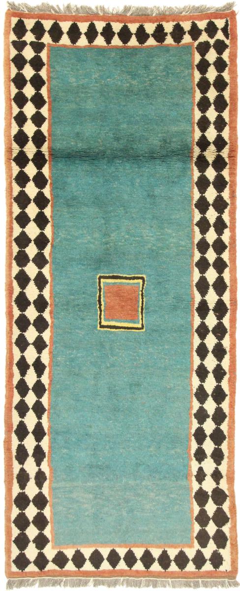 Tapis persan Persan Gabbeh Yalameh 291x116 291x116, Tapis persan Noué à la main