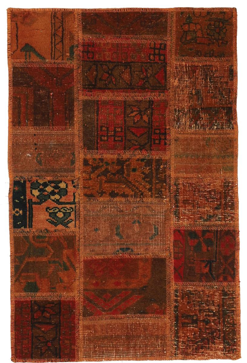 Tappeto persiano Patchwork 93x59 93x59, Tappeto persiano Annodato a mano