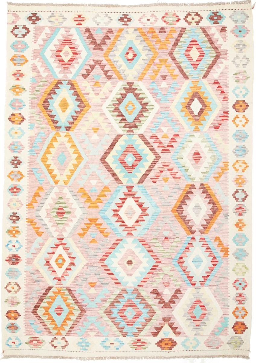 Tappeto Afgano Kilim  Afghan 250x178 250x178, Tappeto persiano Tessuto a mano