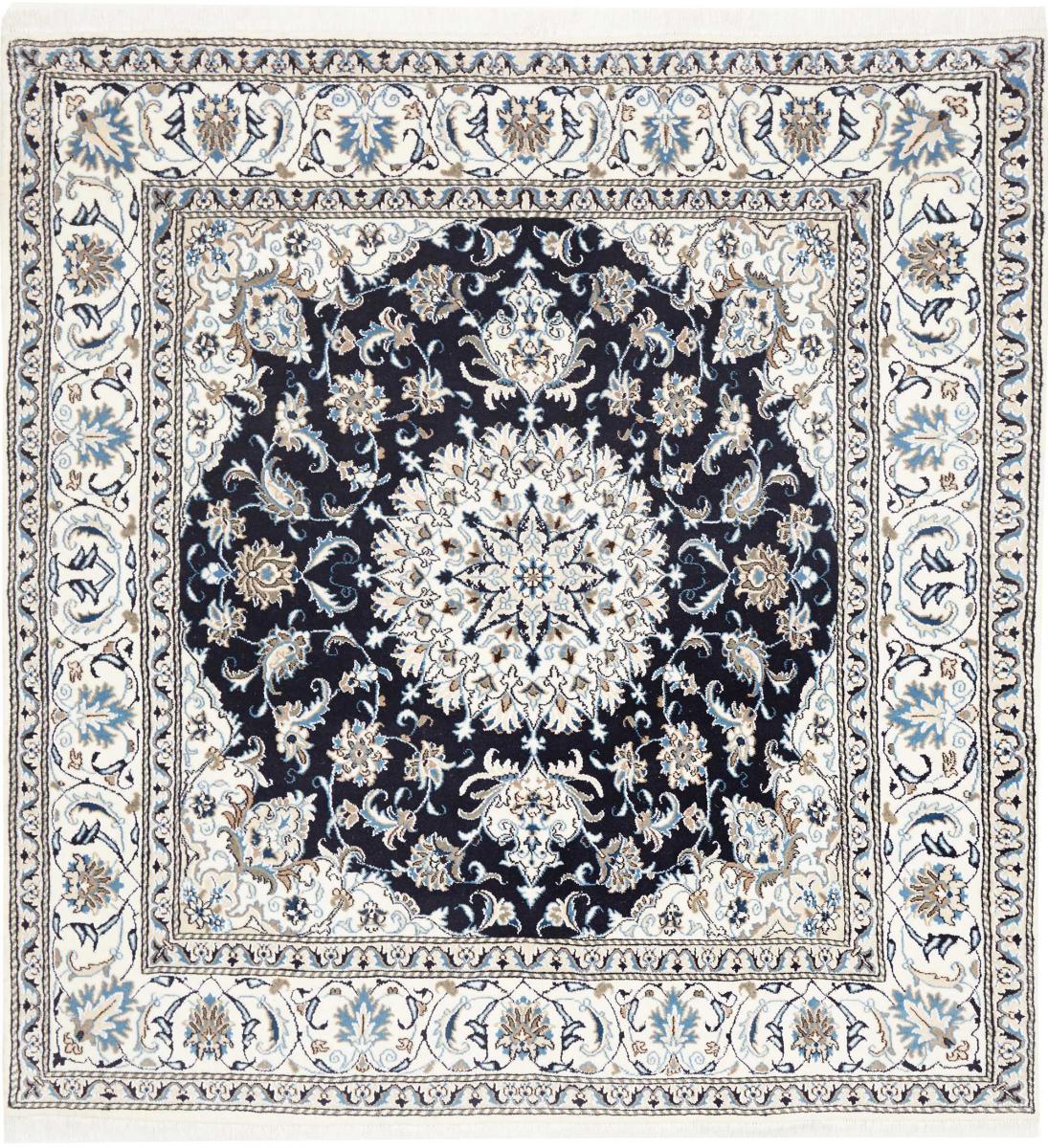 Alfombra persa Nain 200x194 200x194, Alfombra persa Anudado a mano