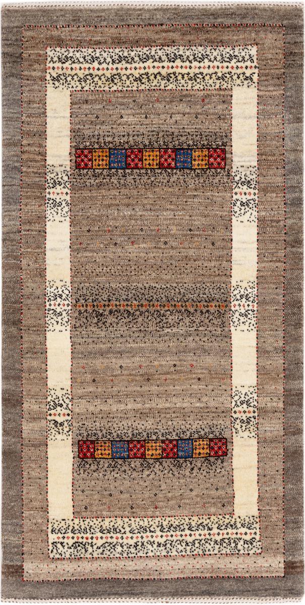 Tapis persan Persan Gabbeh Loribaft Essence 139x73 139x73, Tapis persan Noué à la main
