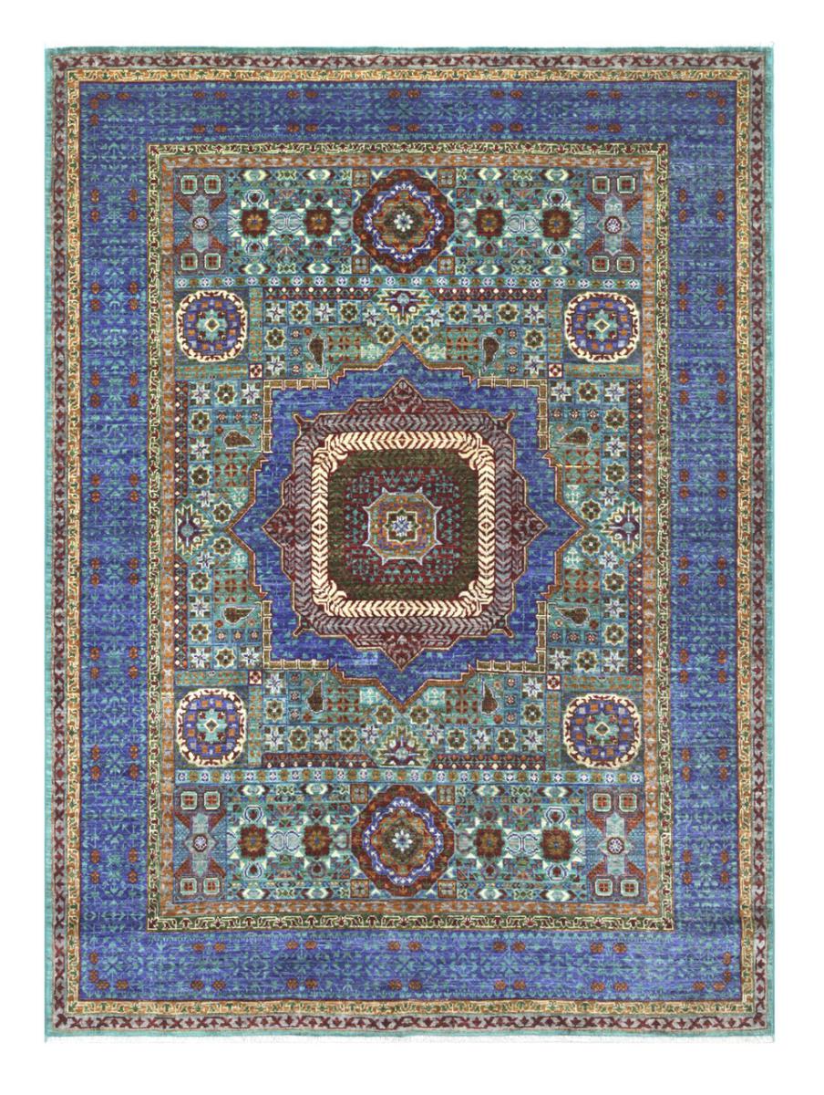 Afghansk tæppe Mamluk 208x156 208x156, Persisk tæppe Knyttet i hånden